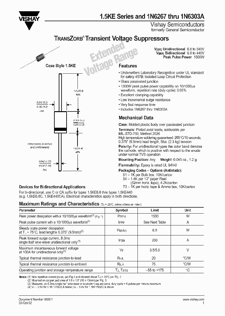 15KE180_36162.PDF Datasheet