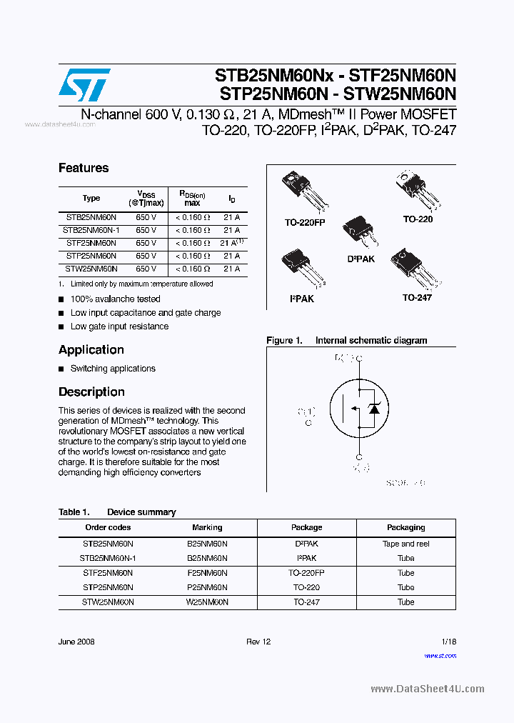 STP25NM60N_38660.PDF Datasheet