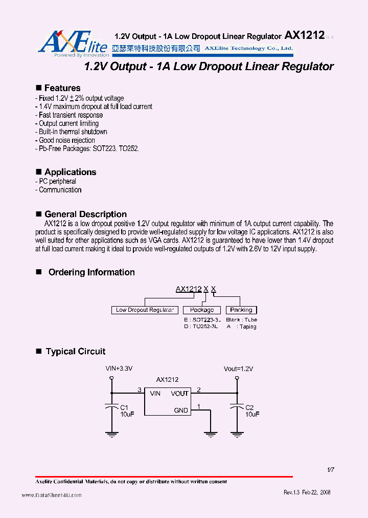AX1212_40279.PDF Datasheet