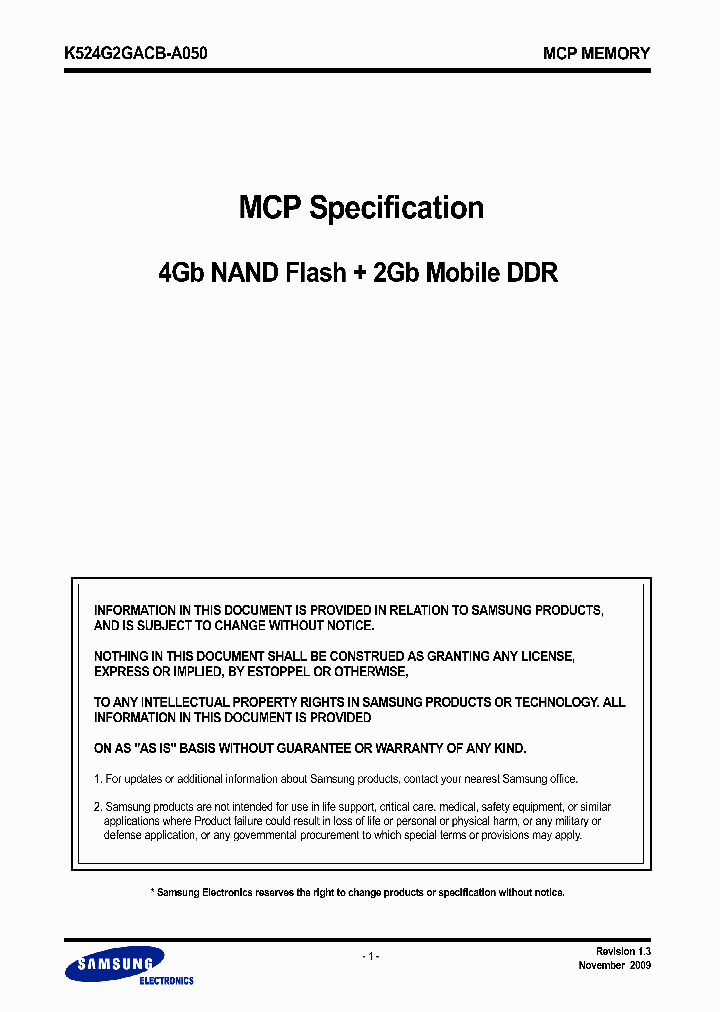 K524G2GACB-A050_59771.PDF Datasheet