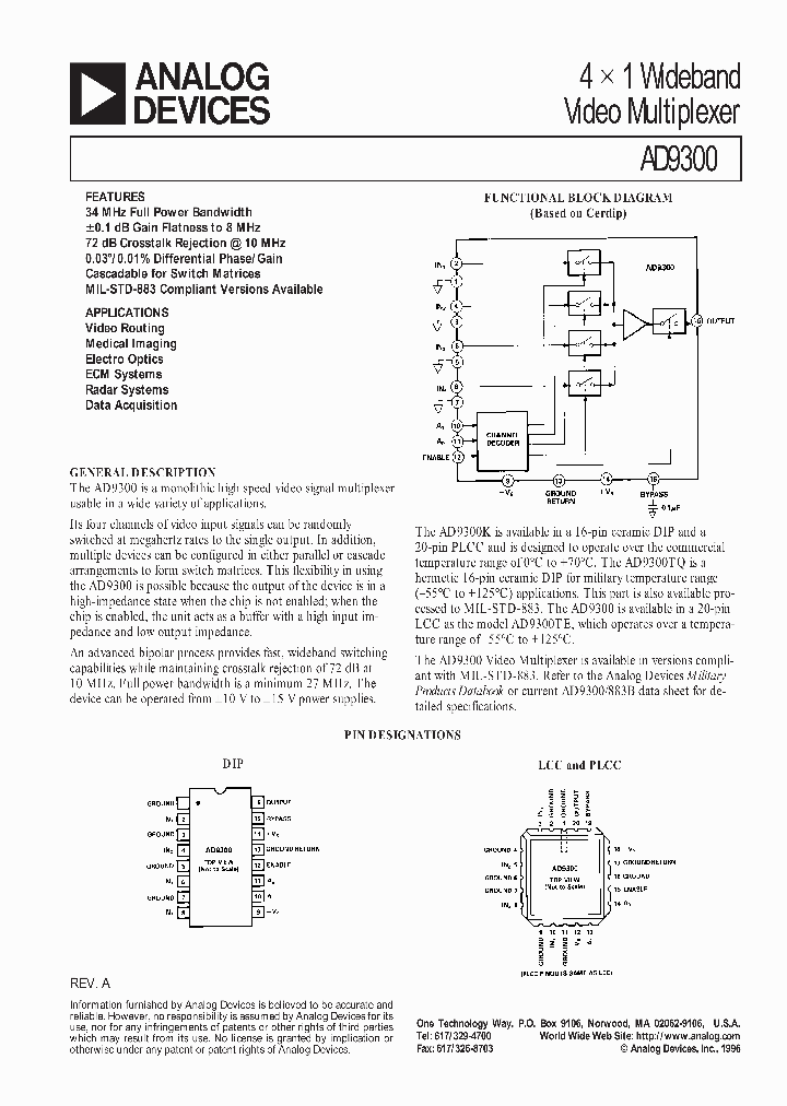 AD9300TQ883B_42443.PDF Datasheet
