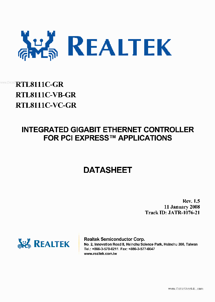 RTL8111C_42988.PDF Datasheet