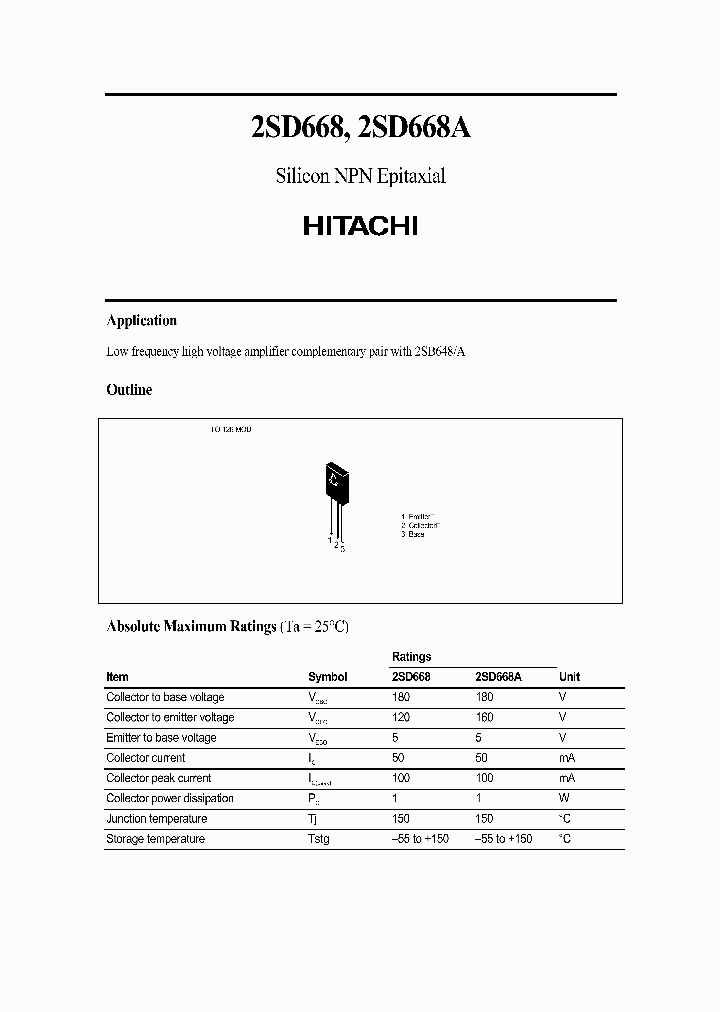 2SD668_70672.PDF Datasheet