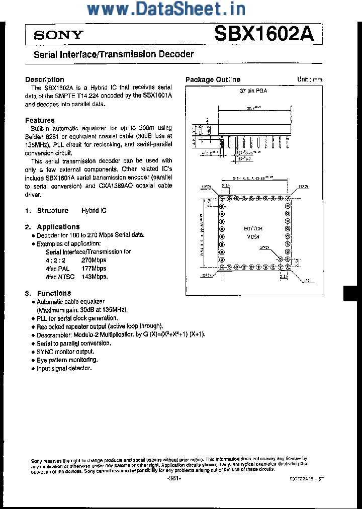 SBX1602A_72927.PDF Datasheet