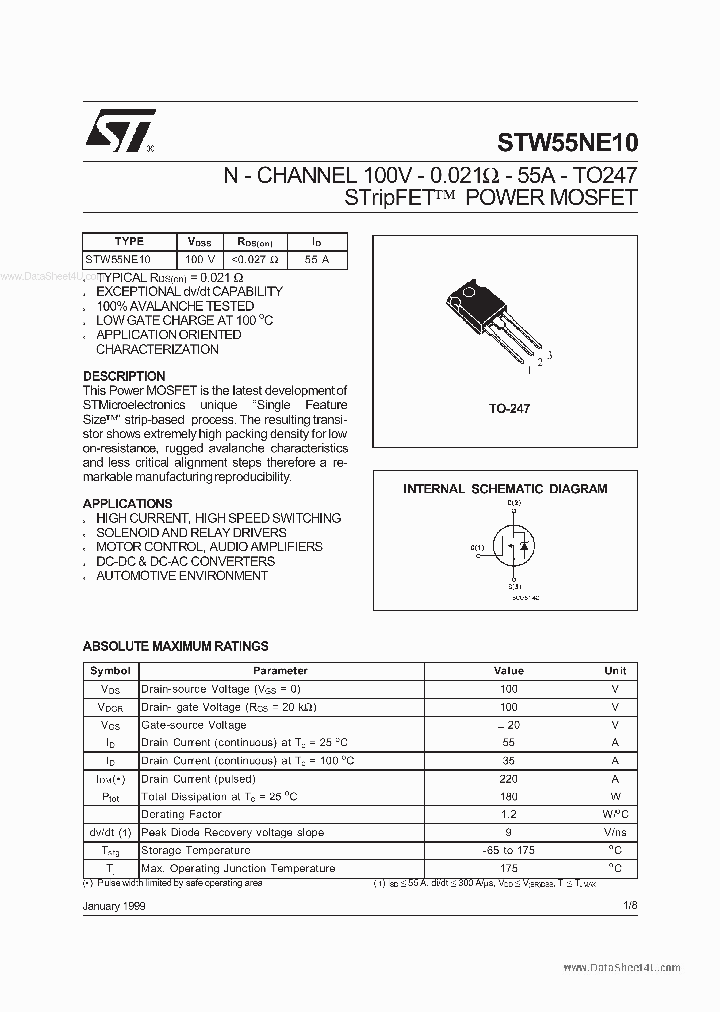 W55NE10_83459.PDF Datasheet