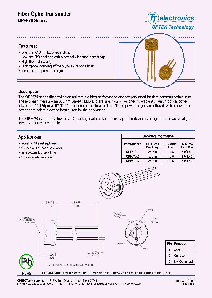 OPF670-1_104415.PDF Datasheet