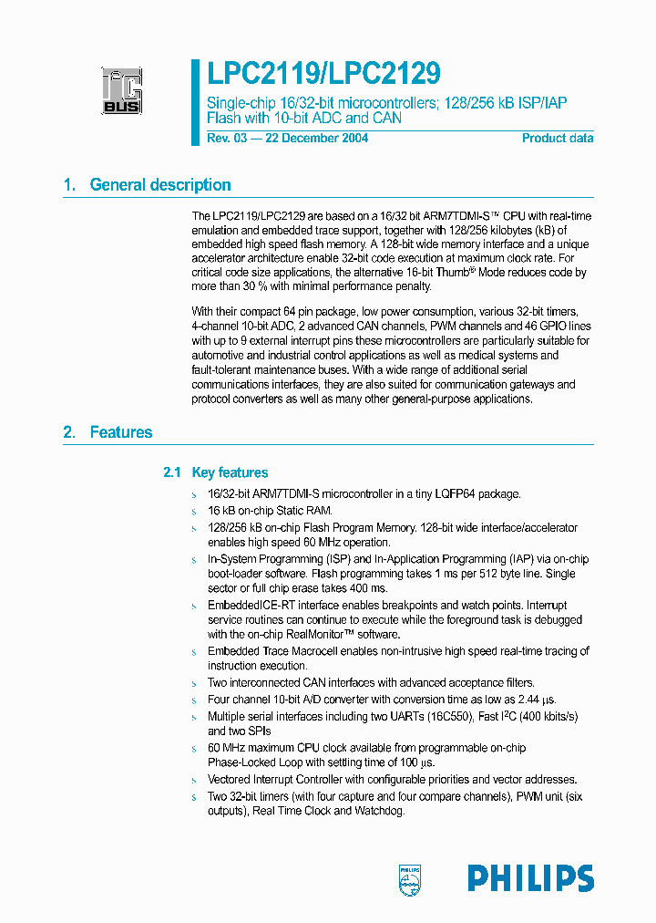 LPC2129FBD64_111738.PDF Datasheet
