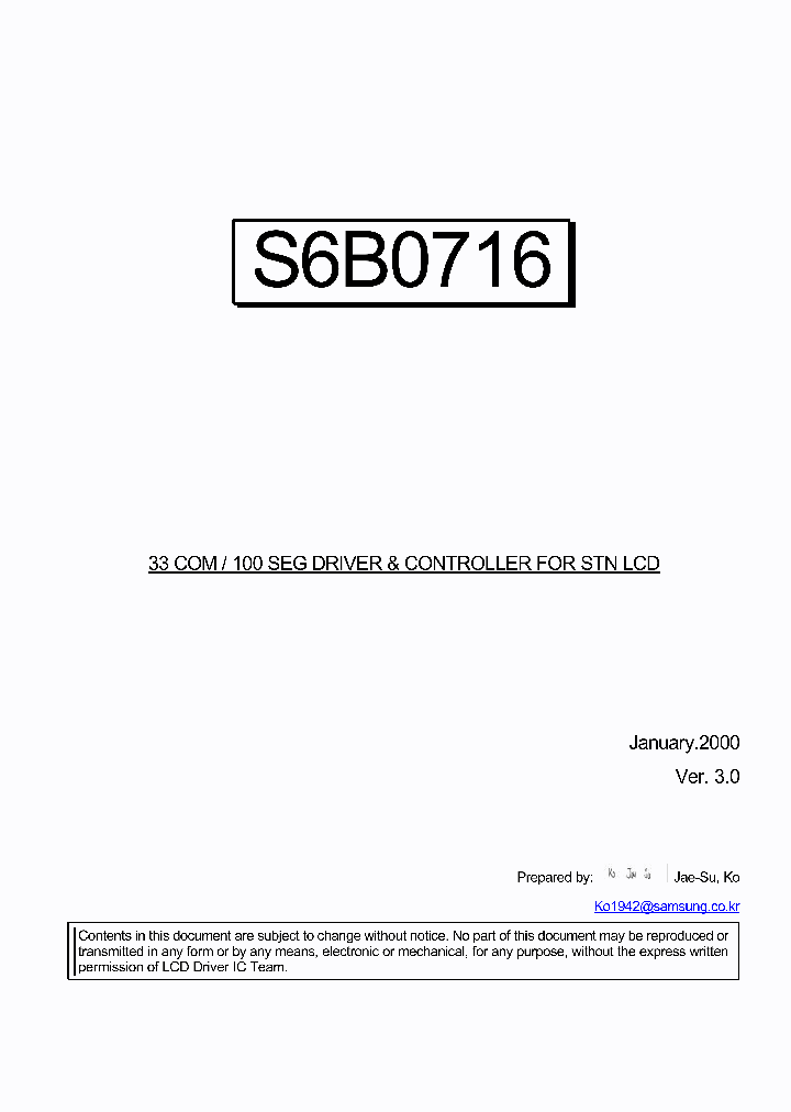 S6B0716X11-C0C8_121757.PDF Datasheet