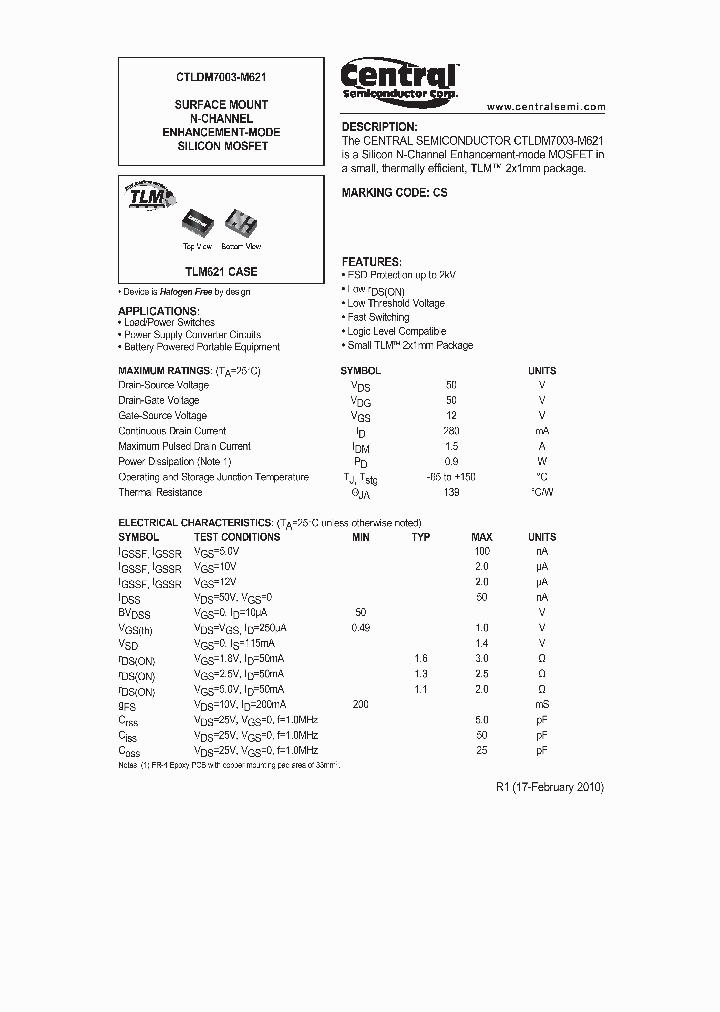 CTLDM7003-M621_128764.PDF Datasheet