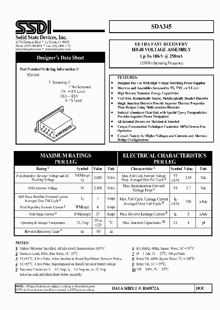 SDA345_131918.PDF Datasheet