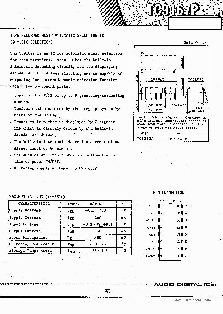 TC9167P_132879.PDF Datasheet