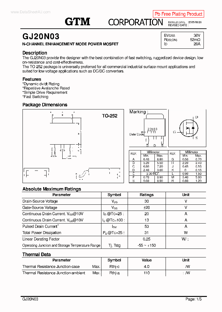 GJ20N03_136128.PDF Datasheet
