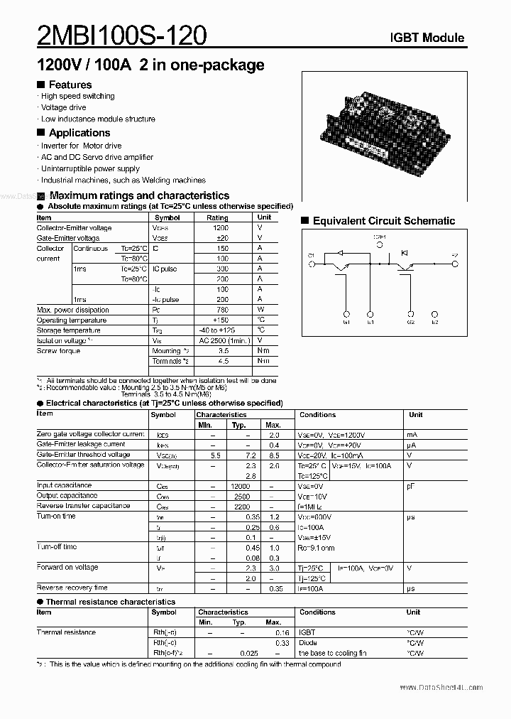 2MBI100S-120_138814.PDF Datasheet