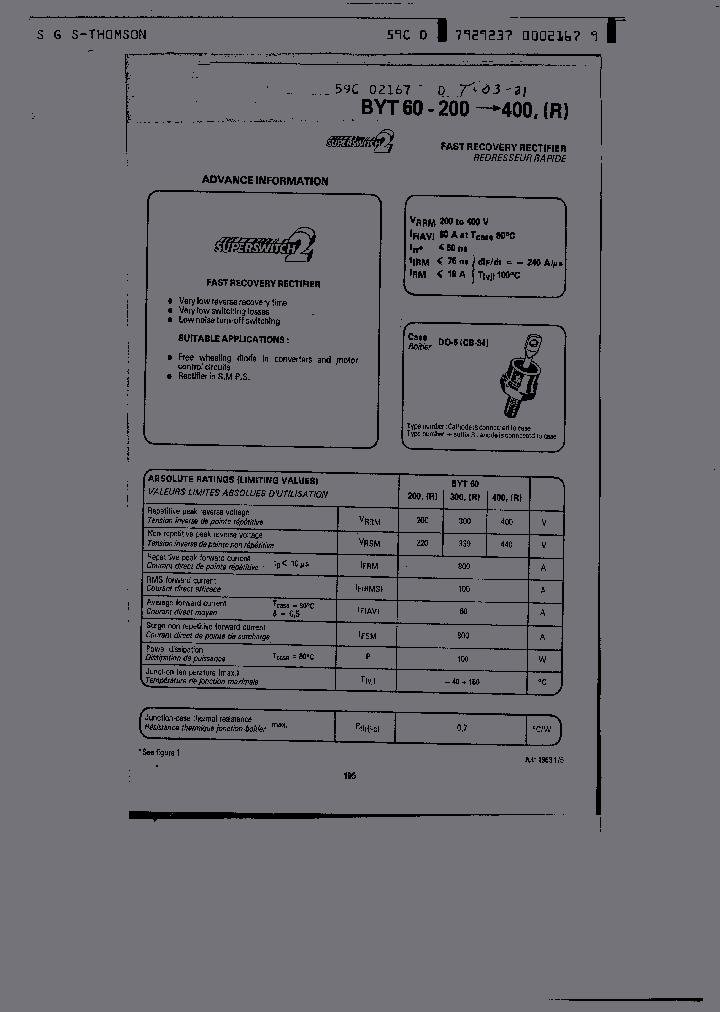 BYT60-400R_148968.PDF Datasheet