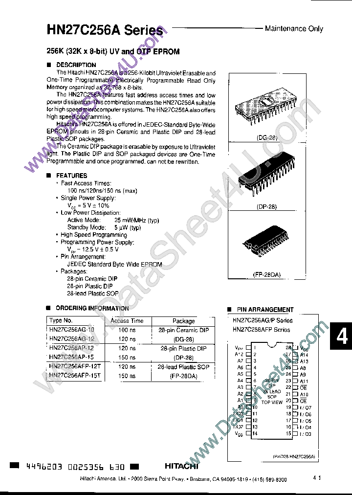 HN27C256A_144281.PDF Datasheet