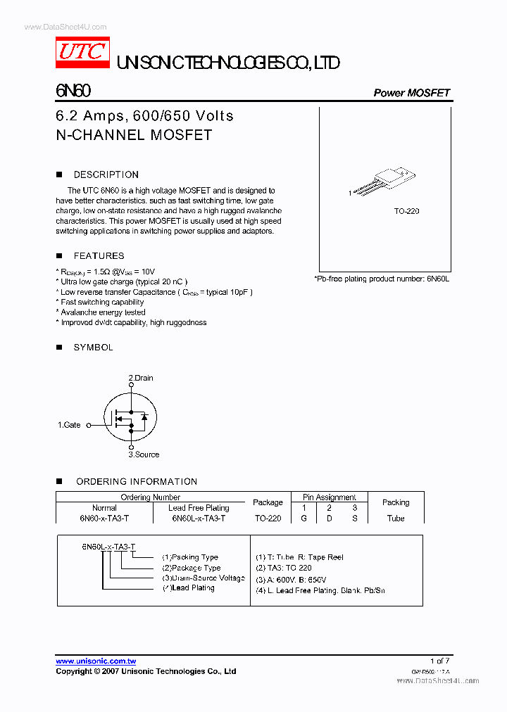 6N60_146436.PDF Datasheet