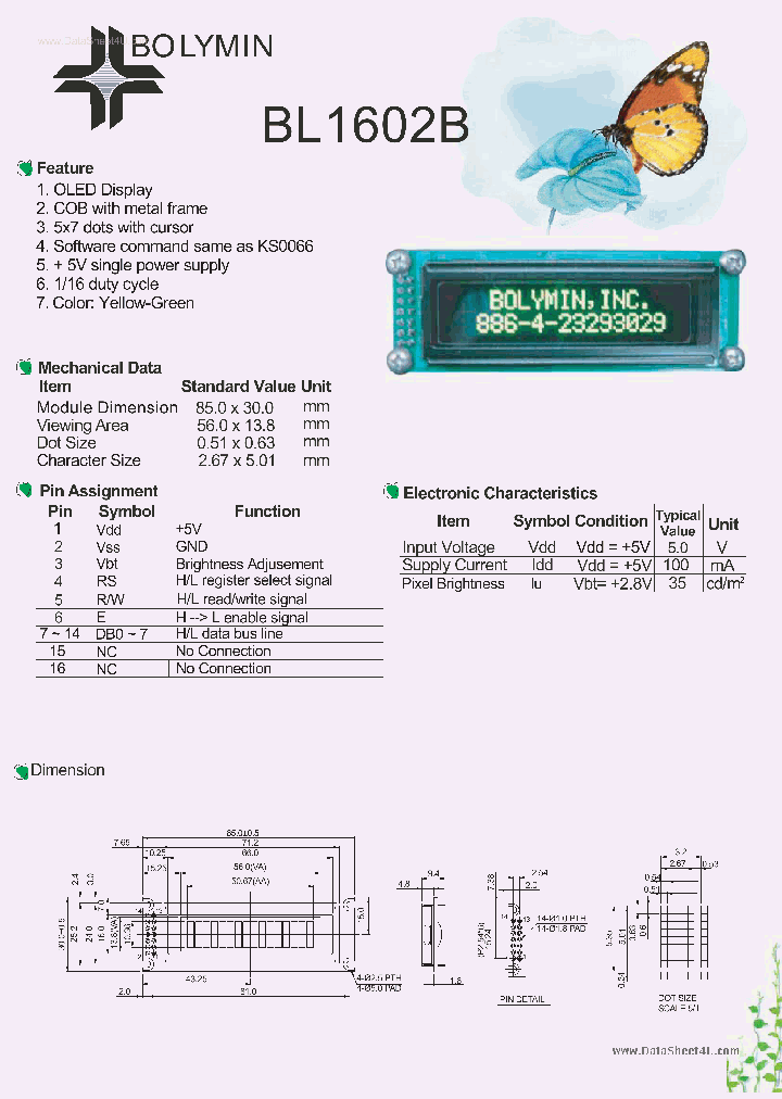 BL1602B_146496.PDF Datasheet