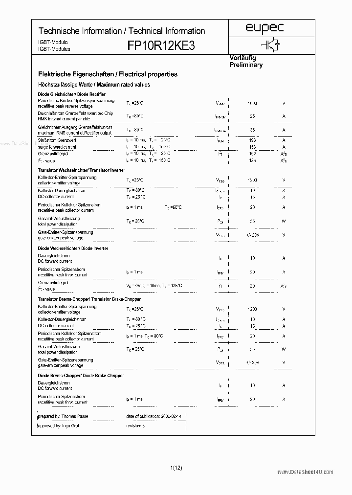 FP10R12KE3_147924.PDF Datasheet