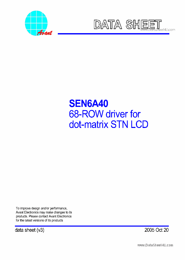 SEN6A40_149131.PDF Datasheet