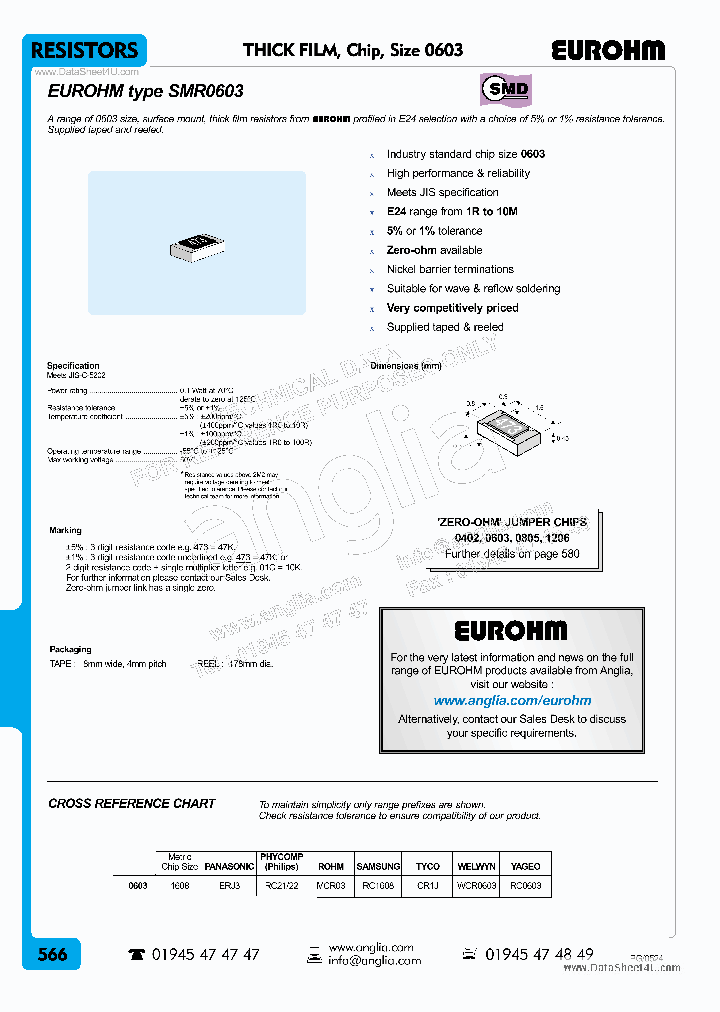 SMR0603_151245.PDF Datasheet