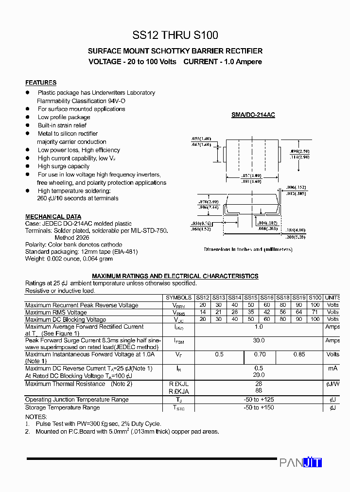 SS100_160886.PDF Datasheet