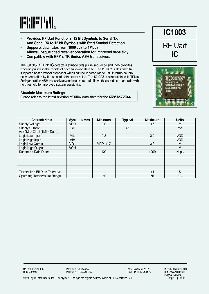 IC1003_166508.PDF Datasheet