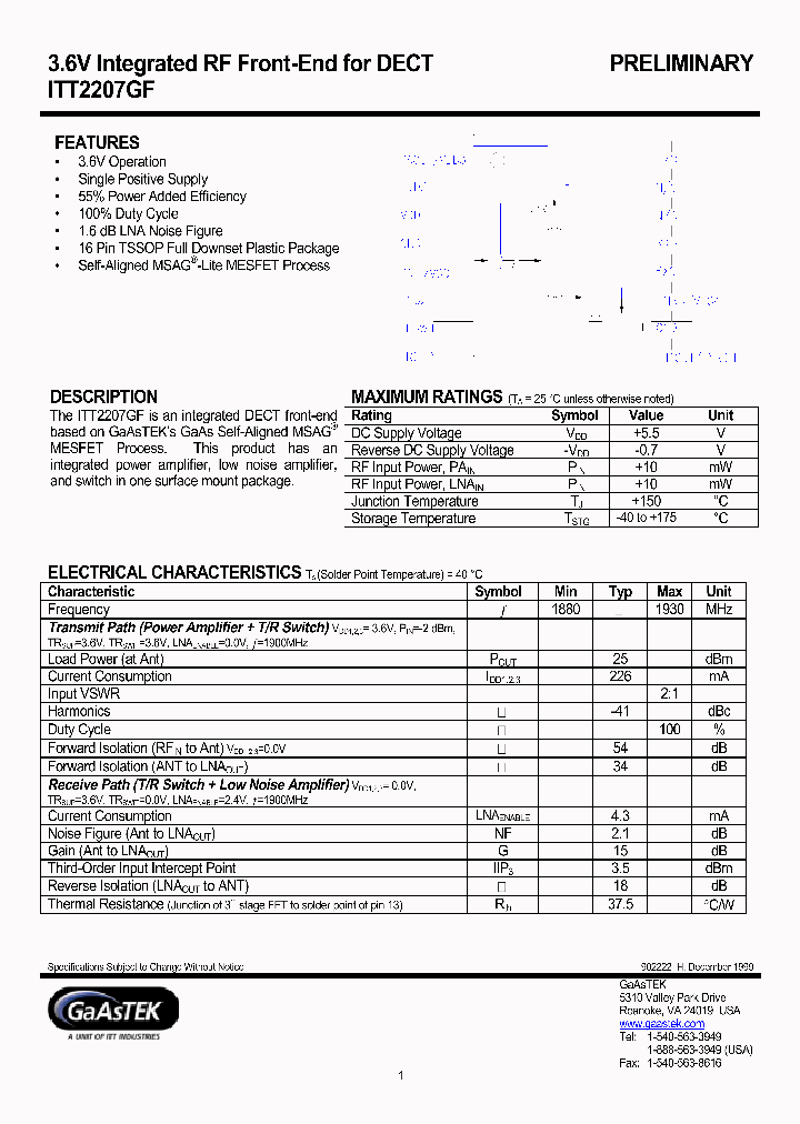 ITT2207GF_195717.PDF Datasheet