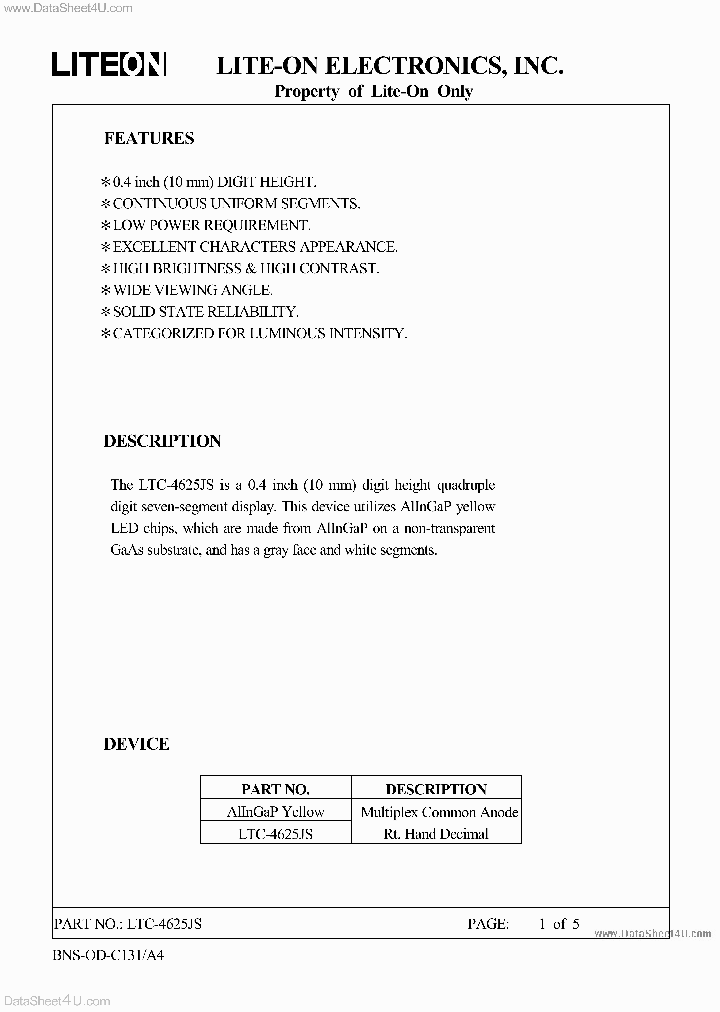 LTC-4625JS_169303.PDF Datasheet