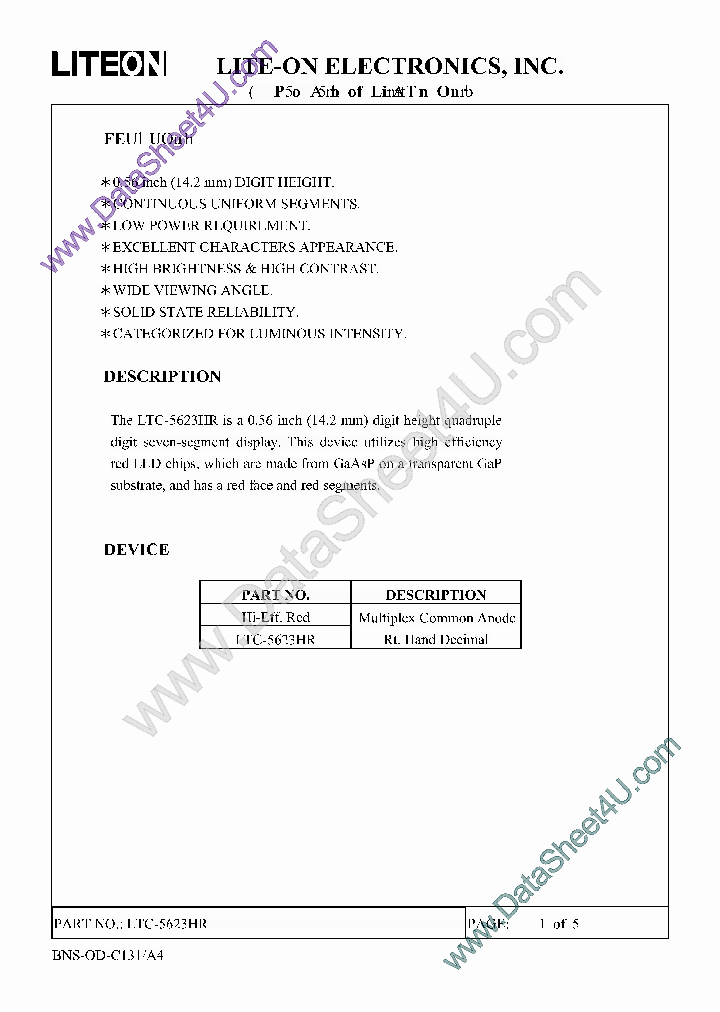 LTC-5623HR_169315.PDF Datasheet