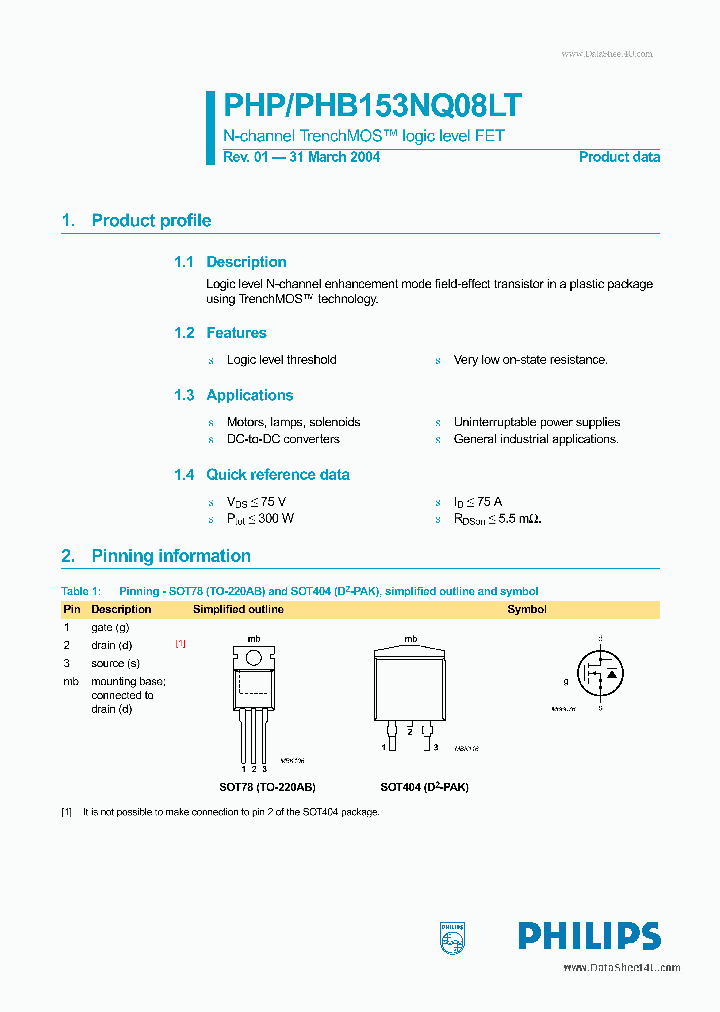 PHP153NQ08LT_176871.PDF Datasheet