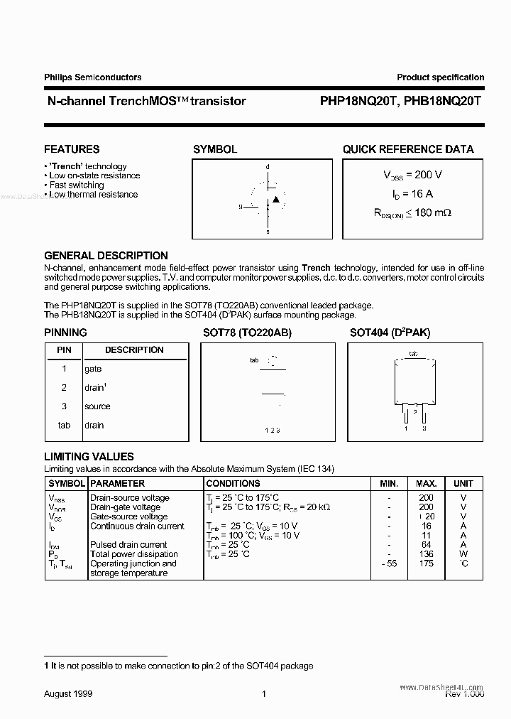 PHP18NQ20T_176881.PDF Datasheet