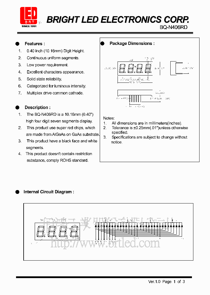 BQ-N406RD_204583.PDF Datasheet