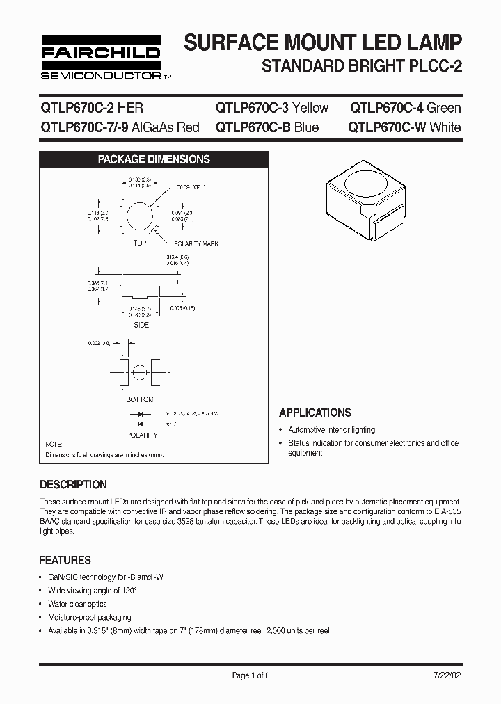 QTLP670C-W_205749.PDF Datasheet