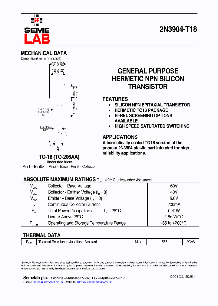 2N3904-T18_214508.PDF Datasheet