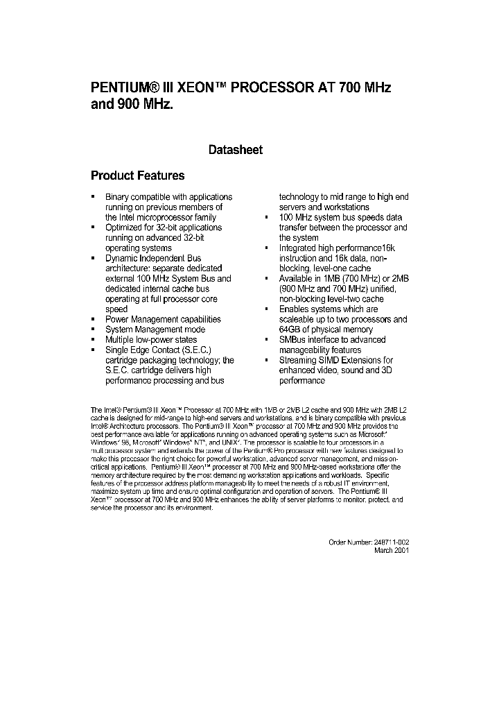 PENTIUMIIIXEON700900_228649.PDF Datasheet