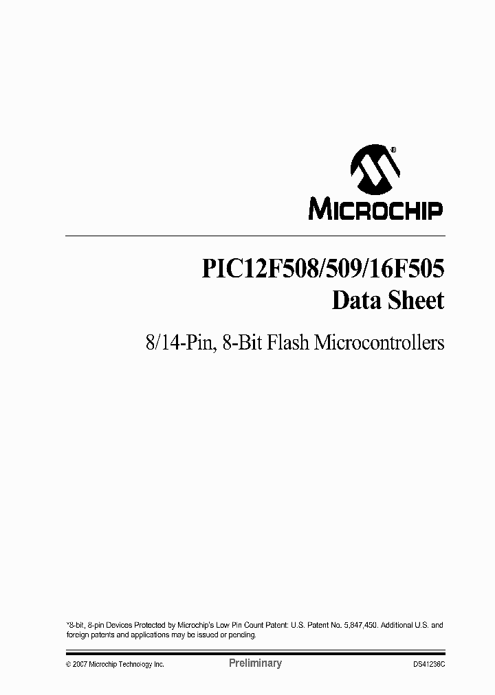 PIC16F508-IMC_231732.PDF Datasheet