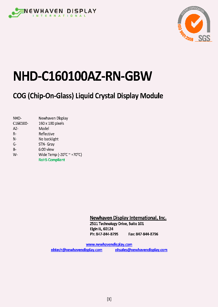 NHD-C160100AZ-RN-GBW_257364.PDF Datasheet