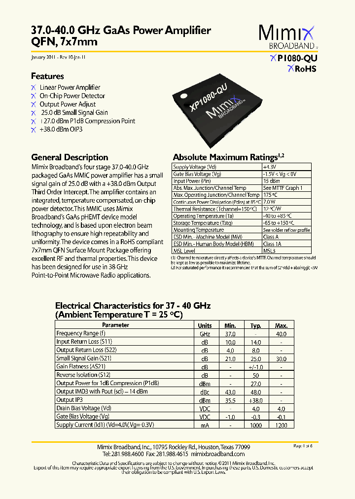 XP1080-QU11_290613.PDF Datasheet