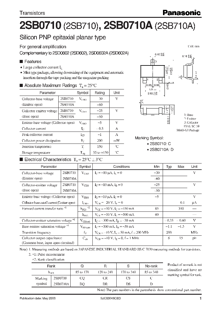 2SB0710_229379.PDF Datasheet