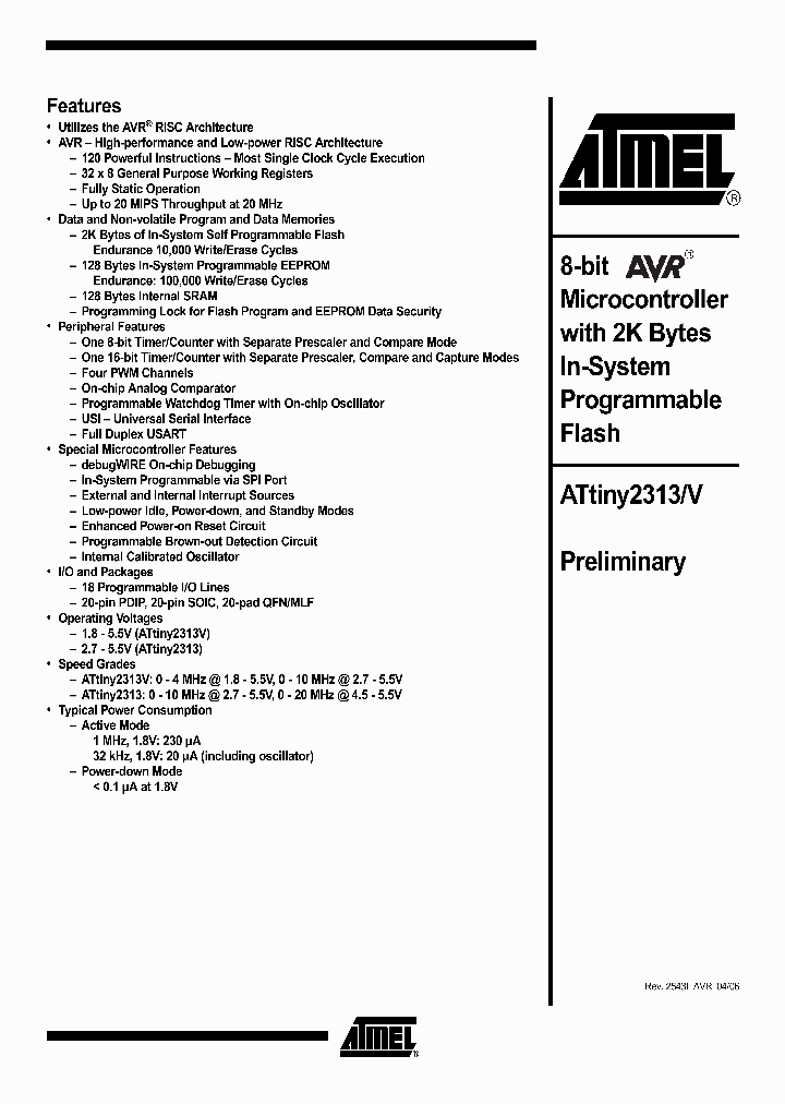 ATTINY2313V06_367158.PDF Datasheet