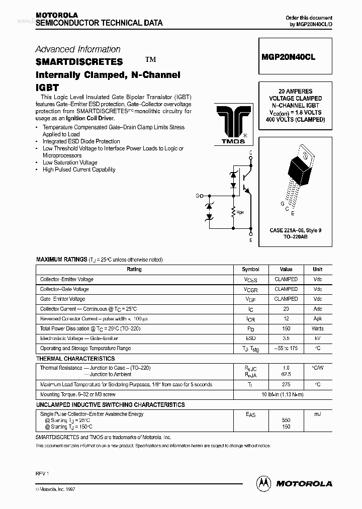 20N40CL_189249.PDF Datasheet