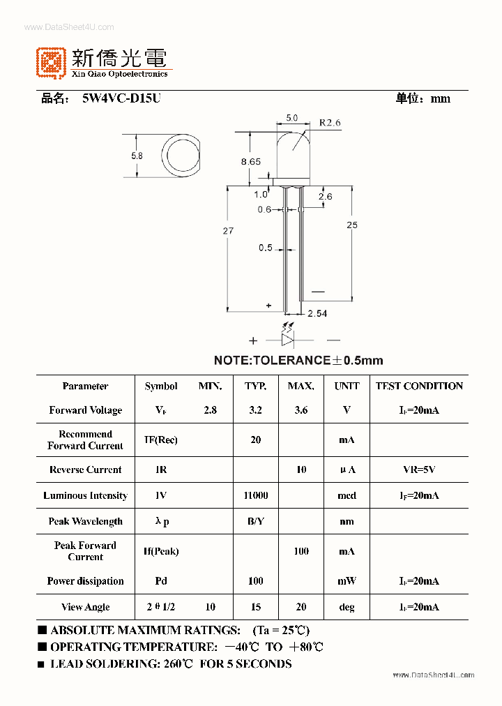 5W4VC-D15U_195796.PDF Datasheet