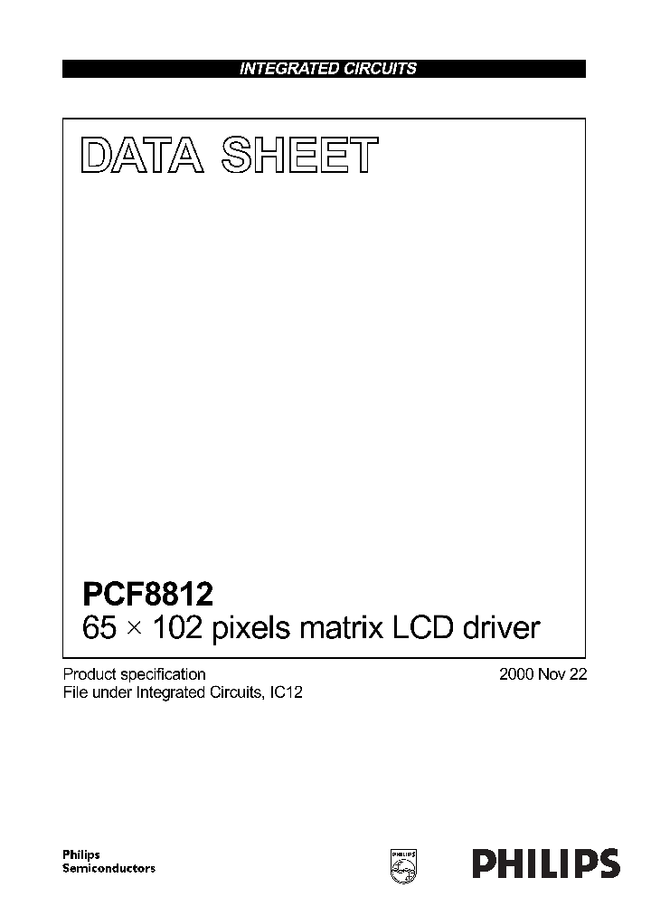 PCF8812U_445974.PDF Datasheet