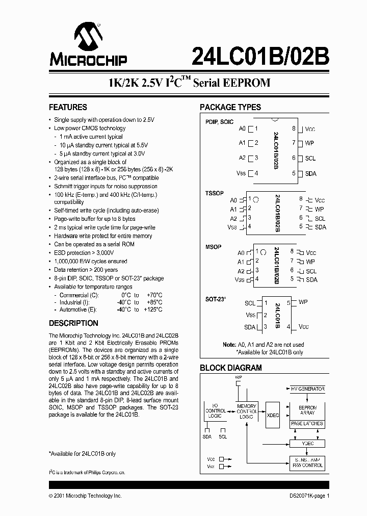 24LC01B-ESN_330282.PDF Datasheet