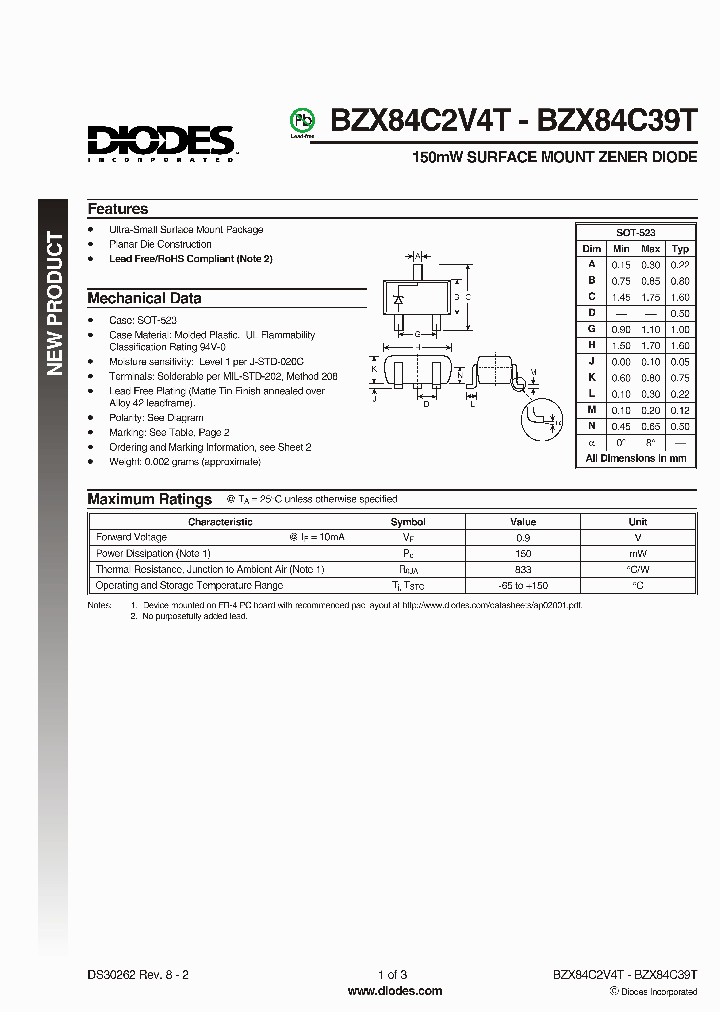 BZX84C3V3T-7-F_330933.PDF Datasheet