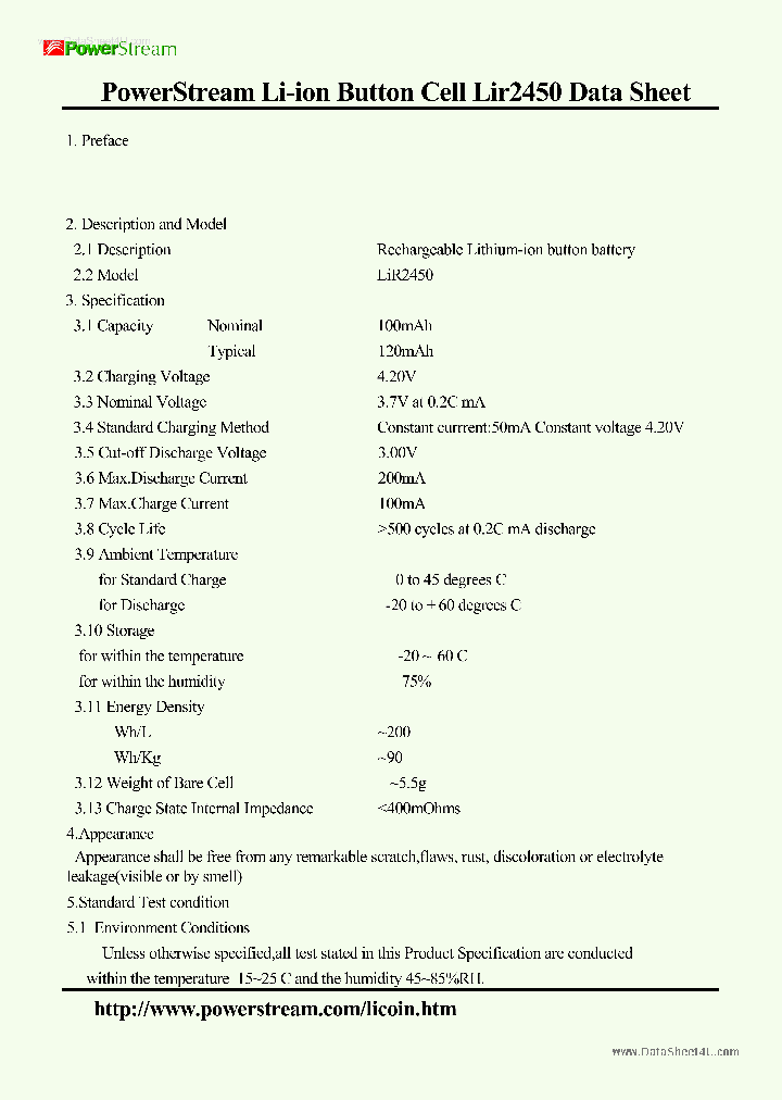 LIR2450_197521.PDF Datasheet