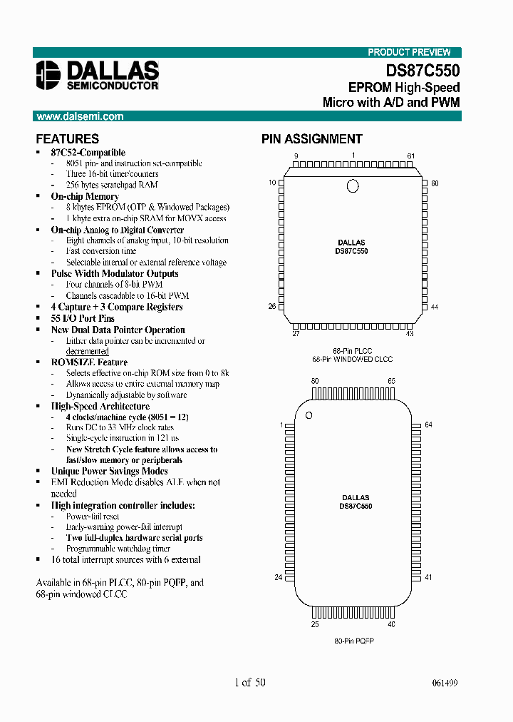 DS87C550-KCL_400673.PDF Datasheet