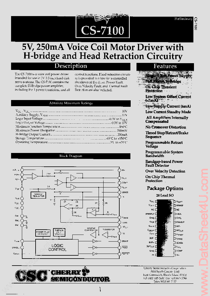 CS-7100_199700.PDF Datasheet