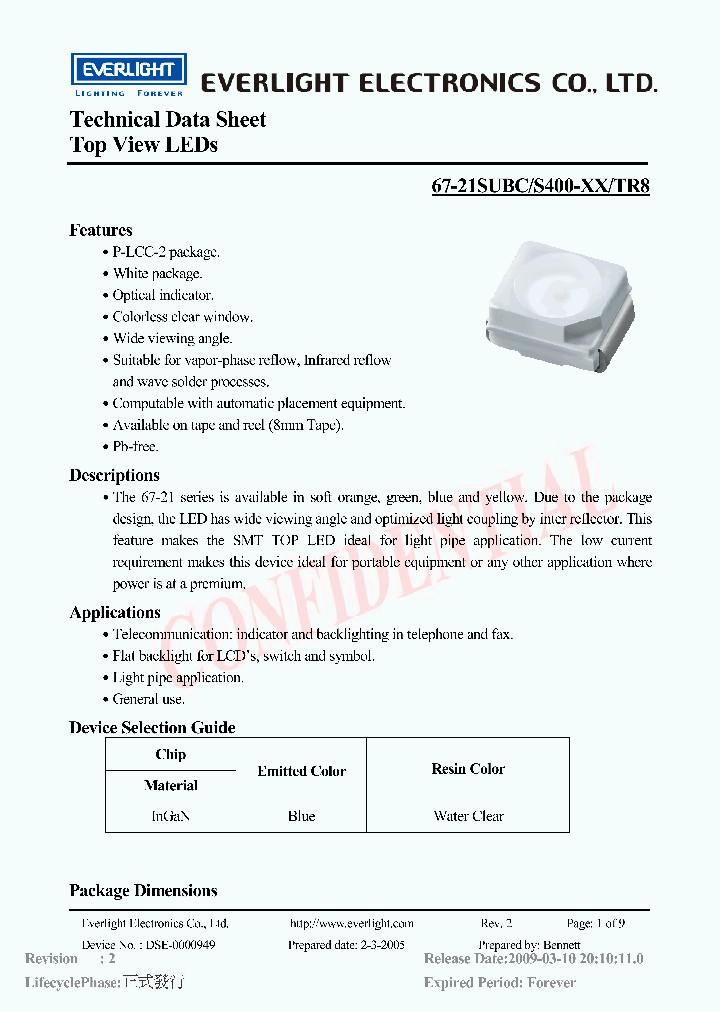 67-21SUBC-S400-XX-TR8_409875.PDF Datasheet