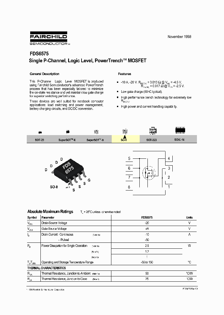 FDS6575_421705.PDF Datasheet